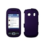 Premium Purple Rubberized Snap-On Cover Hard Case Cell Phone Protector for  ....