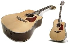 Electro Acoustic Guitar: Solid Top Dreadnought Cutaway Electro Acoustic (Grovers)