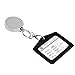 Kare and Kind Heavy Duty Retractable Reel with Belt Clip, 40 inch Steel Cord, Chrome Metal case, Belt Loop Clasp & Key Ring, Clasps Swivel Clips for Key/ID Badge (1PC)