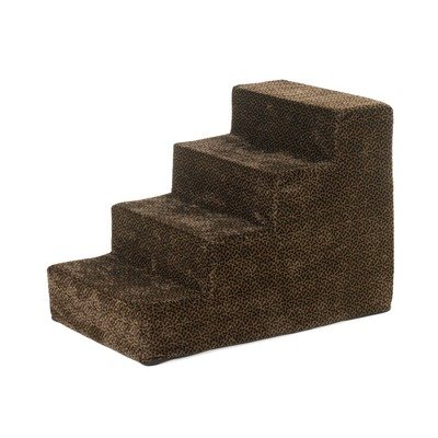 Microvelvet Chocolate Bones Fabric Pet Steps