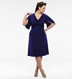 Kiyonna Clothing Plus Size Julianna Cowl Neck Dress