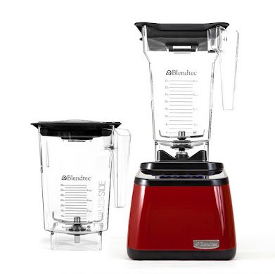 Blendtec Designer Series Blender - Wildside + Four Side Jars Package - RED