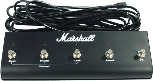 Original Marshall Footswitch, Five Button With LED (Clean, Crunch, Lead, Reverb, FX)