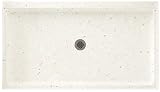 Swanstone SS-3460-072 60-Inch by 34-Inch by 5-1/2-Inch Single Threshold Shower Floor, Pebble Finish