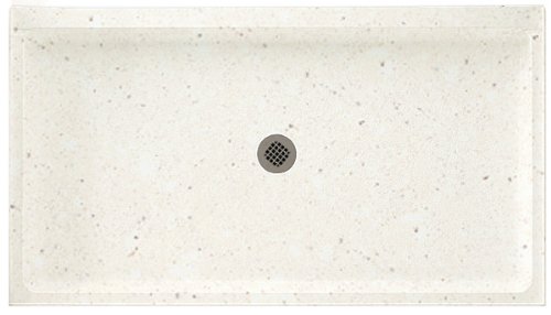 Swanstone SS-3460-072 60-Inch by 34-Inch by 5-1/2-Inch Single Threshold Shower Floor, Pebble Finish