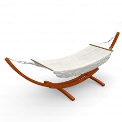 Gestell Madagaskar 400 cm, braun, mit H�ngematte Trinidad 200x90 cm