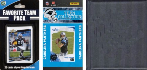 NFL Carolina Panthers Licensed 2010 Score Team Set and Favorite Player Trading Card Pack Plus Storage Album