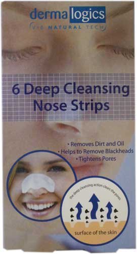 Dermalogics V10 6 Deep Cleansing NOSE Pore Strips for Blackhead Removal