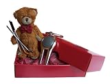 Review Teddy Delivery  / Last Minute Father's Day Gift/Golfing Gift. Send This Unique 8cm Teddy Holding Hand Painted Miniature Golf Clubs & Golf Repairer LED Keyring To Deliver Your Message FREE Gift Card & Gift Wrap. Sent SameDay (Guaranteed Available)