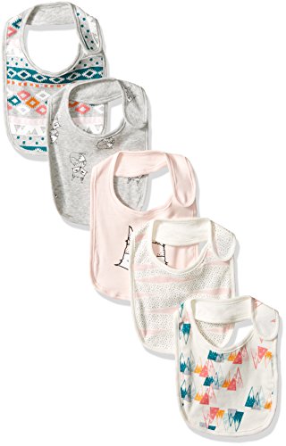 Rosie Pope Baby 5 Pack Bibs, Pink, One Size