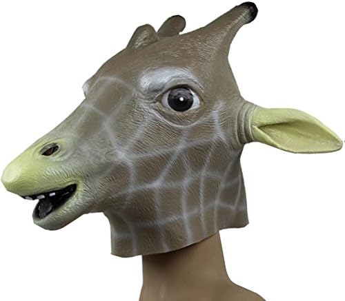Km Halloween Cosplay Animal Giraffe Masks Latex Masquerade Mask/ Party Mask