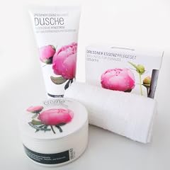 Geschenkset Dresdner Essenz K�rperpflege-Set Pfingstrose mit Handtuch