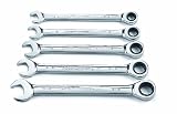 GearWrench 93005 5 Piece Combination Ratcheting Wrench Set SAE