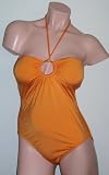 LA BLANCA by Rod Beattie Halter Swimsuit G31847W7 ORANGE by 