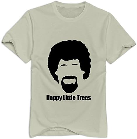 Xuruw Male Happy Little Trees Cute T-Shirt Natural Size S