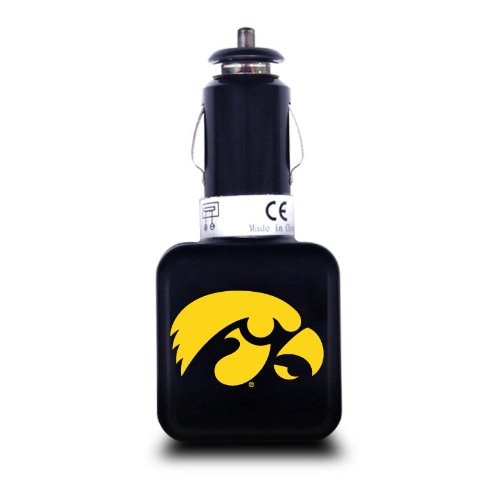 NCAA Iowa Hawkeyes Dual USB Car Charger USB 