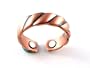 TWISTED SOLID COPPER MAGNETIC RING FINGER 6MM RINGS NATURAL PAIN THERAPY