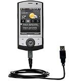 Classic Straight USB Cable for the HTC Polaris with Power Hot Sync and Charge capabilities - Gomadic Brand w/ TipExchange Technology