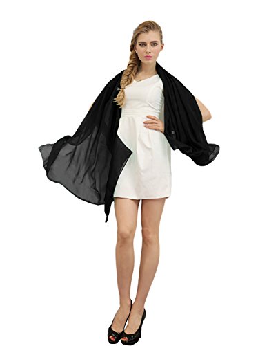 Wedtrend Women's Bridal Chiffon Shawl Long Evening Scarves（extra Long 2 Meters）