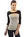 Patty Women's Keyhole Long Sleeve Blouse Top