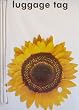 Luggage Tag Sunflower Design