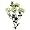 www.wildrosen.com - Rose Wildrose Rosenzweig Seidenblume creme-wei� 71cm