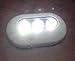 SUPER BRIGHT POLYMER OVAL MARINE WHITE UNDERWATER LIGHT BOAT 3 LED 6W FISHING