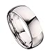 8mm White Tungsten Carbide Polished Classic Wedding Ring Band