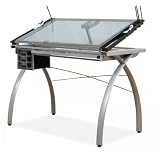 Studio Designs Futura Craft Station - Silver / Blue Glass