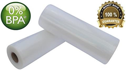 Foodsaver Bags Rolls (2). Works Great with Most Food Sealer(s). Custom-made Food Bag with Your Vacuum Sealer Machine.