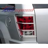 2005-2010 Jeep Grand Cherokee Chrome Tail Light Covers 2PC by CWZ
