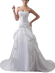 Organza/Satin/Taffeta Tiered Lace-Up  Dress with a Court Train 