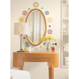 RoomMates RMK1170SCS Graphic Flowers Peel & Stick Applique