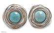Amazonite flower earrings, 'Rosebud' Amazonite flower earrings, 'Rosebud'