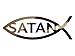 Satan Fish CHROME (Die Cut Decal)