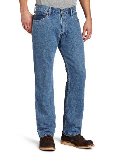 Levi's Men's 505 Regular Fit Jean, Medium Stonewash, 34x36