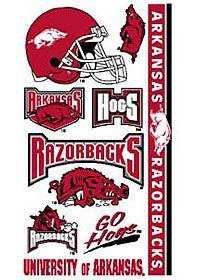 Arkansas Razorbacks UA NCAA Temporary Tattoos (10 Tattoos) at Amazon.com