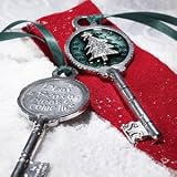 Solid Pewter Santa's Key, Christmas Tree, Tin Woodsman, Made in USA