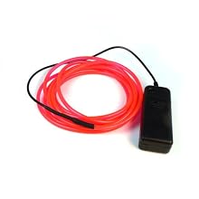 Fortune Products ELFW-5-2PK Electroluminescent Flash Wire, 5mm Diameter x 2 yd Length, Pink