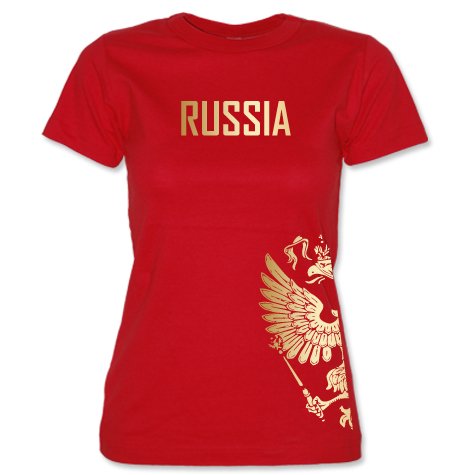 RUSSLAND – RUSSIA – EM 2012 – Rot – WOMEN T-SHIRT by Jayess Gr. M