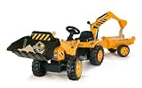 Smoby 33385 - Traktor Power Builder mit Anh�nger