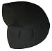 Buckwheat Crescent Zafu Meditation Cushion, Black