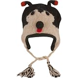 Unisex Adorable Animal Face Fully Lined Knit Winter Hats / Earflap Beanie - Bee