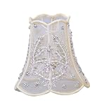 Crystorama Lighting Group 1SH-SILVER Silver Mini Shades Beaded Mini Shade