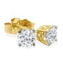1/2ct Round Diamond Stud Earrings in 14k Yellow Gold, IJ I2-I3