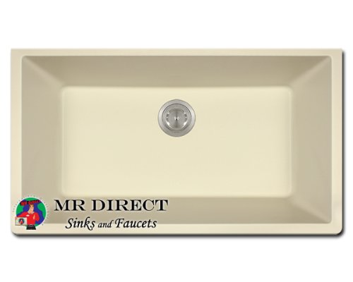 Beige Granite/Quartz Composite Undermount Kitchen Sink