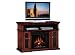 28MM468-W502 Pasadena Home Theater Burnished Walnut Mantel with Electric Insert Set 28" Fireplaces-Man
