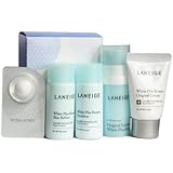 KOREAN Cosmetics LANEIGE White Plus Renew Trial Kit (5 Items) - Skin Refiner / Emulsion / Original Essence / Original Cream / Capsule Sleeping Pack