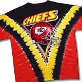 Kansas City Chiefs Adult Tie Dye V T-Shirt