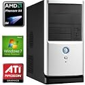 shinobee Ultra silent Gamer PC #3580 AMD FX-4100 4 x 3600 MHz | 8 GB DDR3 PC-1333 MEMSeven RAM | 1000 GB SATA HDD | 24x ASUS DVD +/- R/RW DVD-Brenner | ATI Radeon HD 6450 1024MB | Microsoft Windows 7 Premium 64-Bit OEM